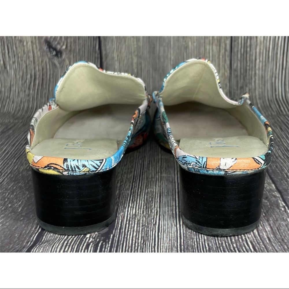 J. Renee Joker Fun Slip On Loafer Mule Comic Women's Size 6.5 M Novelty Print - Picture 3 of 7